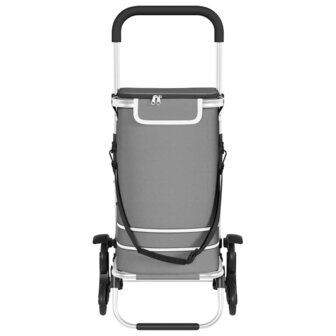 Boodschappentrolley Grijs 47 x 39 x 100,5 cm Oxford stof 8