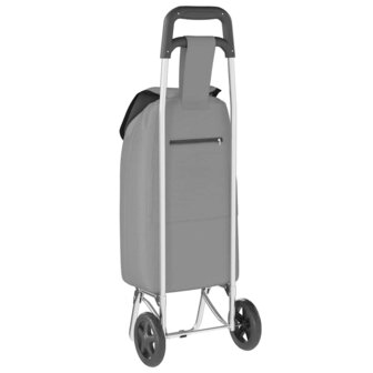 Boodschappentrolley Grijs 35 x 28 x 92 cm Oxford stof 9