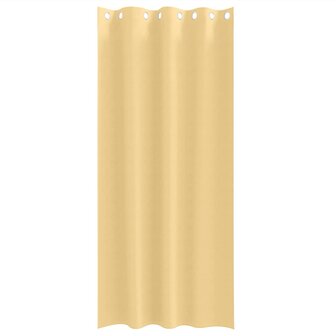 Zwart-out Gordijnen met Ringen 2 pcs Beige 245 x 140 cm 4
