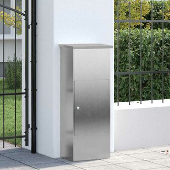 Pakketbrievenbus Zilver 44,5 x 29 x 110,5 cm Roestvrij staal 3
