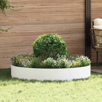 Plantenring Wit 120 x 120 x 20 cm Koudgewalst staal 1