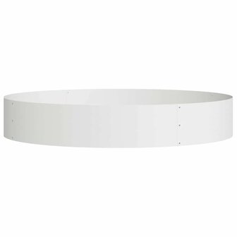 Plantenring Wit 120 x 120 x 20 cm Koudgewalst staal 2