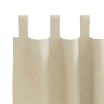 Verduisterende gordijnen 2 pcs Cr&egrave;me 140 x 175 cm Fluweel 5