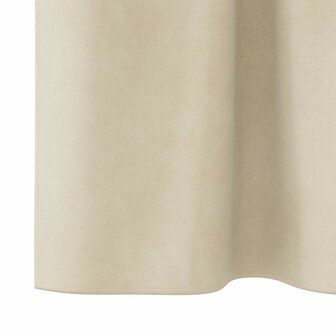 Verduisterende gordijnen 2 pcs Cr&egrave;me 140 x 175 cm Fluweel 6