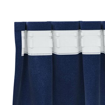 Verduisterende gordijnen 2 pcs Donkerblauw 140 x 140 cm Fluweel 5