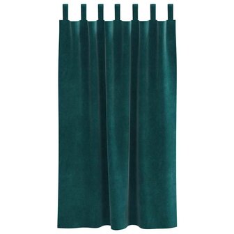 Verduisterende gordijnen 2 pcs Donkergroen 140 x 175 cm Fluweel 4