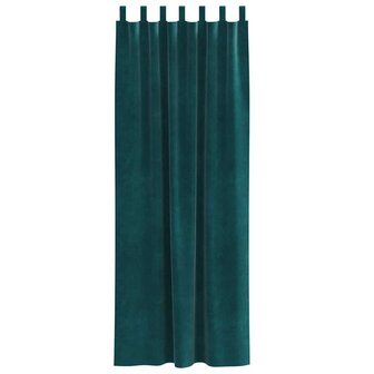 Verduisterende gordijnen 2 pcs Donkergroen 140 x 225 cm Fluweel 4