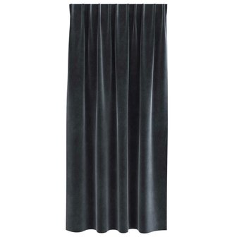 Verduisterende gordijnen 2 pcs Donkergrijs 140 x 175 cm Fluweel 4