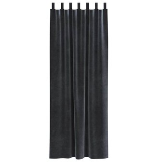 Verduisterende gordijnen 2 pcs Donkergrijs 140 x 245 cm Fluweel 4