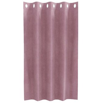 Verduisterende gordijnen 2 pcs Donkerroze 140 x 140 cm Fluweel 4