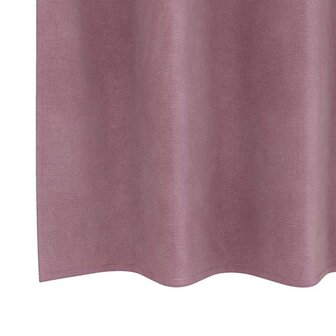 Verduisterende gordijnen 2 pcs Donkerroze 140 x 175 cm Fluweel 6