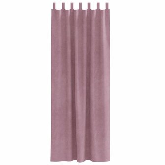 Verduisterende gordijnen 2 pcs Donkerroze 140 x 260 cm Fluweel 4