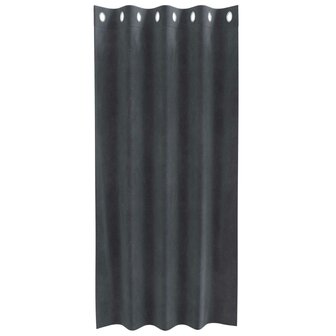 Verduisterende gordijnen 2 pcs Lichtgrijs 140 x 175 cm Fluweel 4