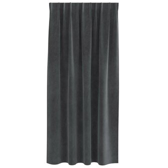 Verduisterende gordijnen 2 pcs Lichtgrijs 140 x 175 cm Fluweel 4