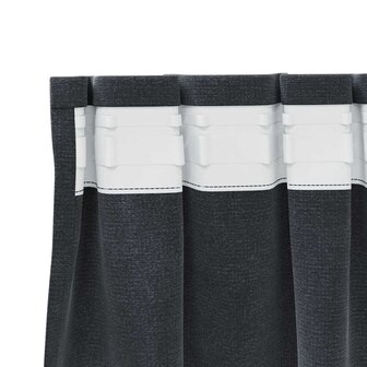 Verduisterende gordijnen 2 pcs Lichtgrijs 140 x 175 cm Fluweel 5