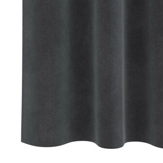 Verduisterende gordijnen 2 pcs Lichtgrijs 140 x 175 cm Fluweel 6