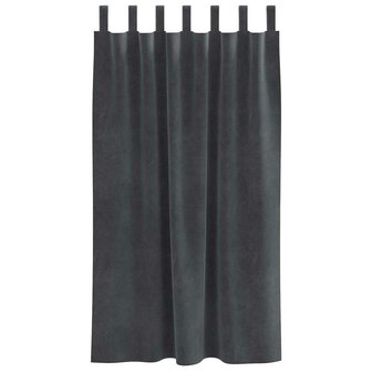 Verduisterende gordijnen 2 pcs Lichtgrijs 140 x 175 cm Fluweel 4