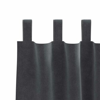 Verduisterende gordijnen 2 pcs Lichtgrijs 140 x 175 cm Fluweel 5