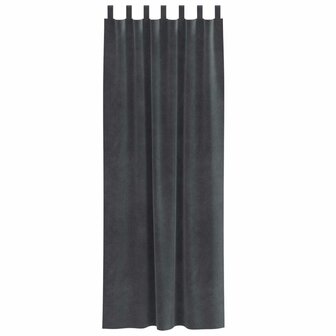 Verduisterende gordijnen 2 pcs Lichtgrijs 140 x 260 cm Fluweel 5