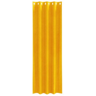 Verduisterende gordijnen 2 pcs Mosterdgeel 140 x 225 cm Fluweel 4