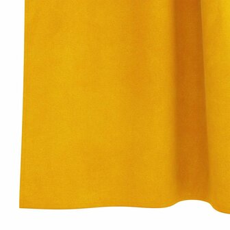 Verduisterende gordijnen 2 pcs Mosterdgeel 140 x 260 cm Fluweel 6
