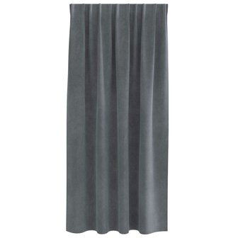 Verduisterende gordijnen 2 pcs Lichtgrijs 140 x 175 cm Fluweel 5