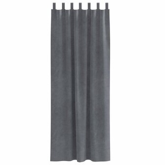 Verduisterende gordijnen 2 pcs Lichtgrijs 140 x 245 cm Fluweel 4