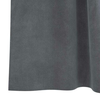 Verduisterende gordijnen 2 pcs Lichtgrijs 140 x 245 cm Fluweel 6