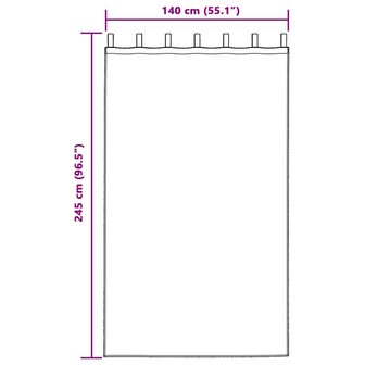 Verduisterende gordijnen 2 pcs Lichtgrijs 140 x 245 cm Fluweel 8