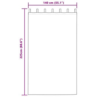 Verduisterende gordijnen 2 pcs Wijnrood 140 x 225 cm Fluweel 6