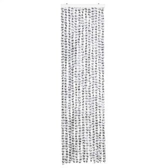 Vliegengordijn 56x185 cm chenille licht- en donkergrijs 3
