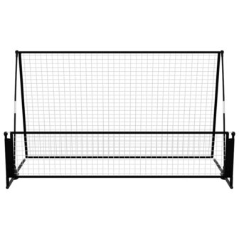 Voetbal rebounder/voetbaldoel 2-in-1 202x104x120 cm staal 3