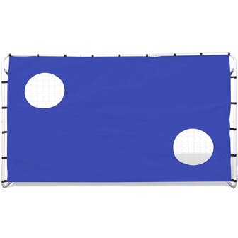 Voetbaldoel met richtmuur hoogwaardig 240x92x150 cm staal 2