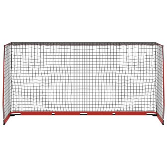 Voetbaldoel 366,5x91x183 cm staal 3