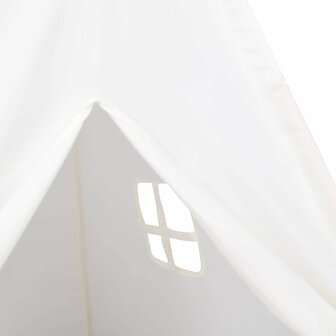 Tipi Tent Wit 120 x 120 x 150 cm Stof en Plastic 8