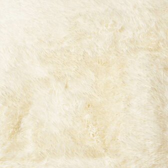 Hoogpolig vloerkleed NAVARRA 200x200 cm polyester cr&egrave;mekleurig 9