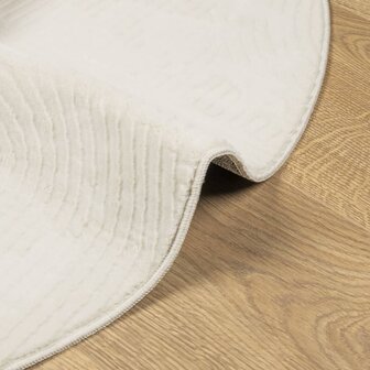 Vloerkleed IZA laagpolig Scandinavisch &Oslash; 100 cm cr&egrave;mekleurig 6