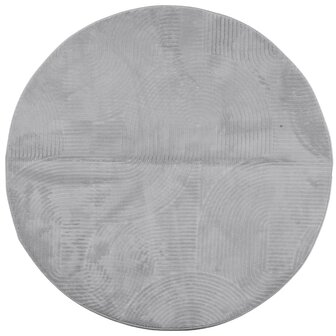 Vloerkleed IZA laagpolig Scandinavisch &Oslash; 80 cm grijs 2