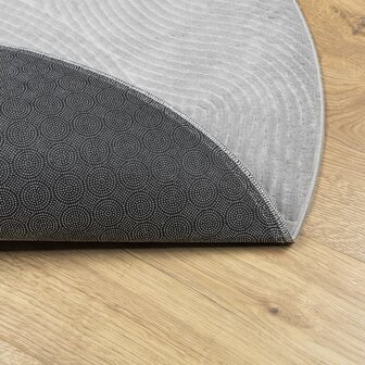 Vloerkleed IZA laagpolig Scandinavisch &Oslash; 80 cm grijs 5