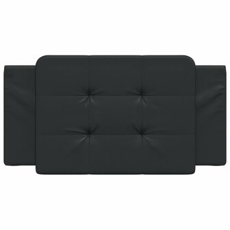 Hoofdbordkussen "Zadar" Zwart 100 cm Kunstleer 4