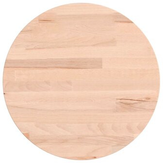 Tafelblad rond &Oslash;30x1,5 cm massief beukenhout 2
