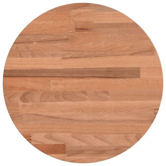 Tafelblad rond &Oslash;30x2,5 cm massief beukenhout 2