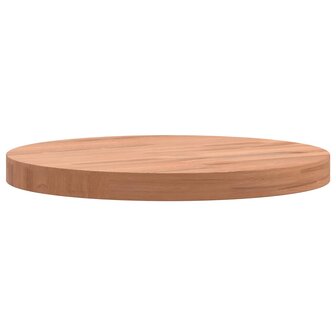 Tafelblad rond &Oslash;30x2,5 cm massief beukenhout 5