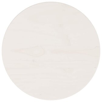 Tafelblad &Oslash;30x2,5 cm massief grenenhout wit 1