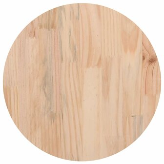 Tafelblad &Oslash;40x2,5 cm massief grenenhout wit 4
