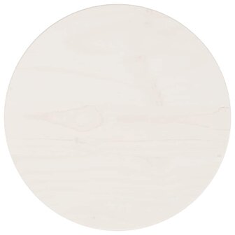 Tafelblad rond &Oslash;30x3 cm massief grenenhout wit 2