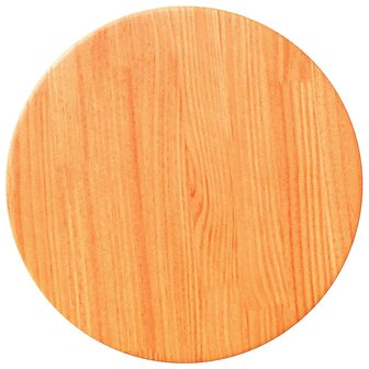 Tafelblad rond &Oslash;30x2,5 cm massief grenenhout wasbruin 2
