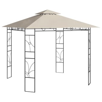 Prieel 160 g/m&sup2; 3x3x2,7 m cr&egrave;mekleurig 1