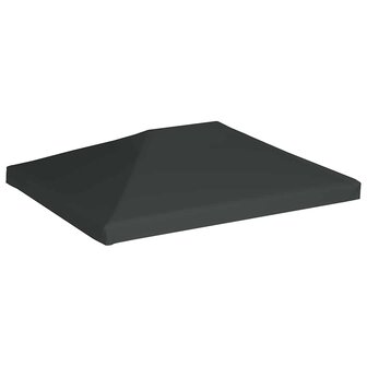 Prieeldak 310 g/m&sup2; 4x3 m grijs 2