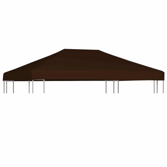 Prieeldak 310 g/m&sup2; 3x4 m bruin 1